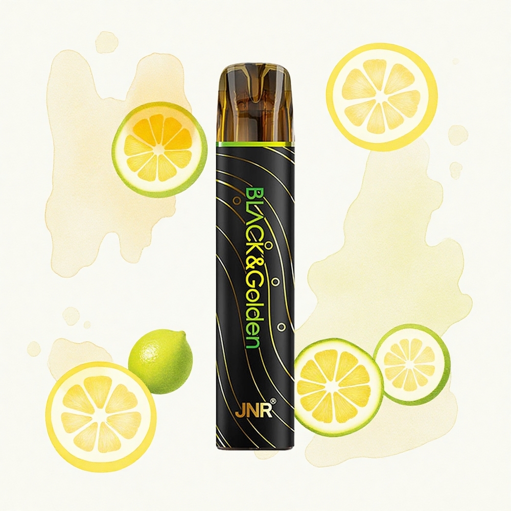 JNR Black&Golden 600+200 Limón & Lima 800 Puffs 550mAh 2ml