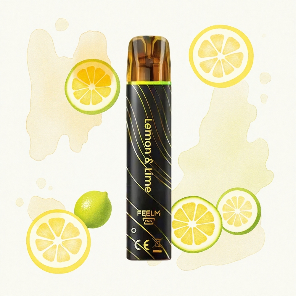 JNR Black&Golden 600+200 Limón & Lima 800 Puffs 550mAh 2ml