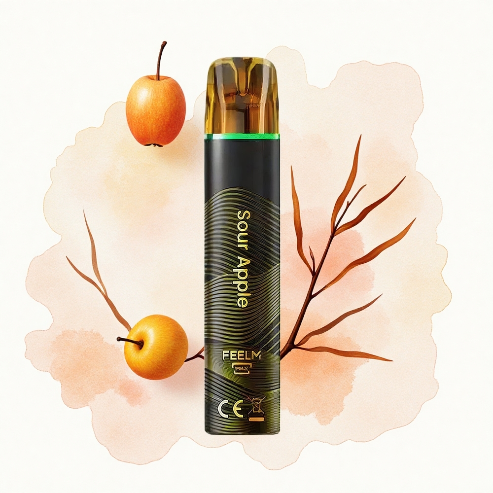 JNR Black&Golden 600+200 Manzana Ácida 800 Puffs 2ml Sin Carga