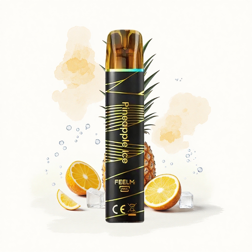 JNR Black&Golden 600+200 Piña Hielo 800 Puffs 2ml Sin Carga