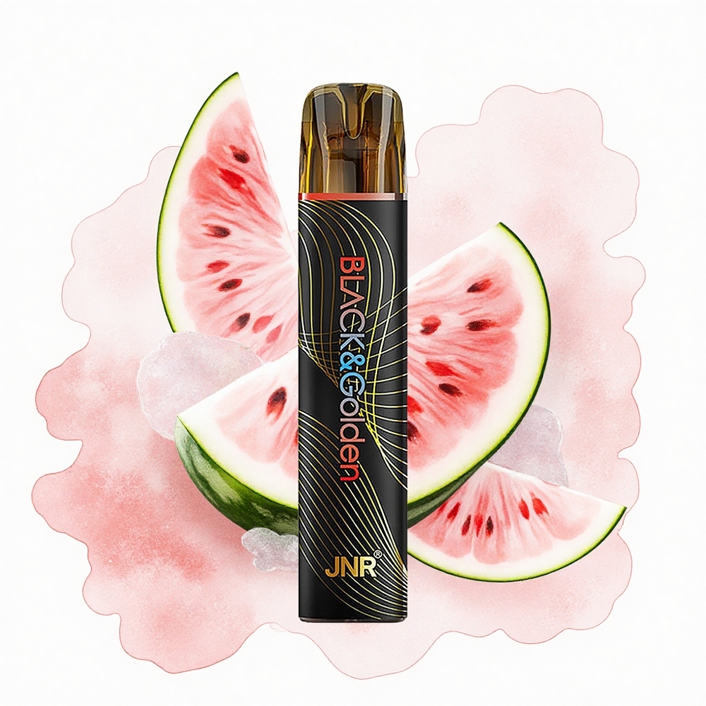 JNR Black&Golden 600+200 Sandía Hielo 800 Puffs 2ml 2%