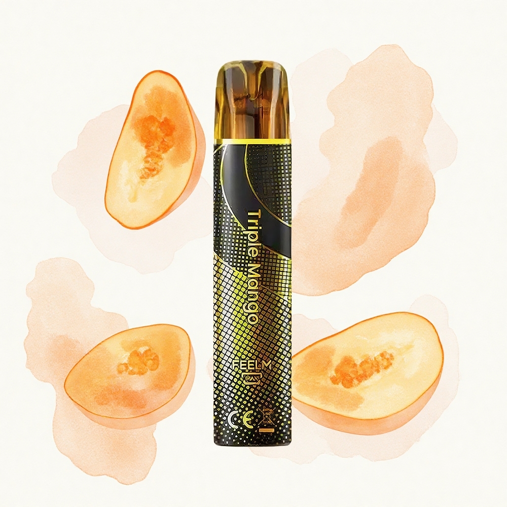 JNR Black&Golden 600+200 Triple Mango 800 Puffs 550mAh 2ml