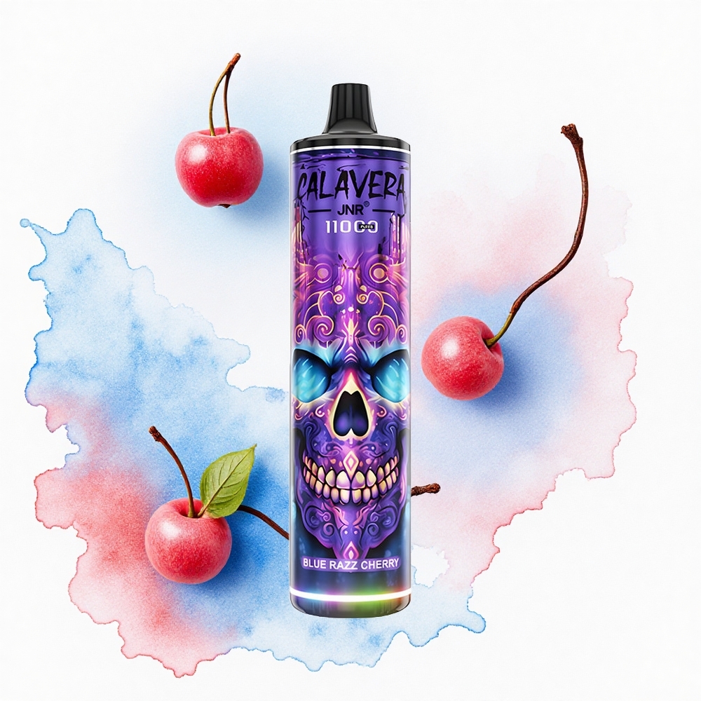 JNR Calavera 11000 Cereza Azul Frambuesa Tipo-C 850mAh 21ml