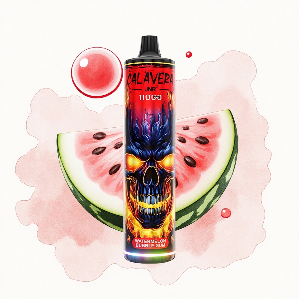 JNR Calavera 11000 Chicle de Sandía Tipo-C 850mAh 21ml