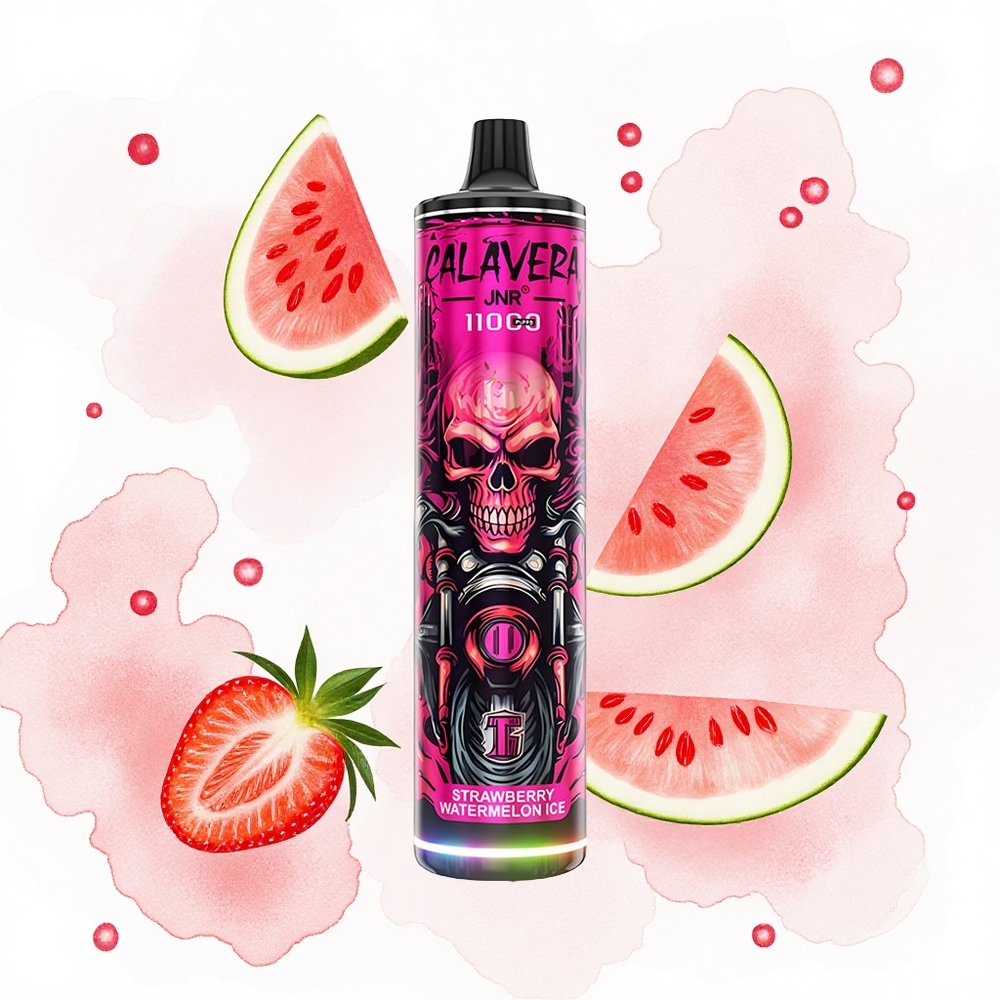 JNR Calavera 11000 Fresa Sandía Hielo con Carga Tipo-C y 5% Nicotina