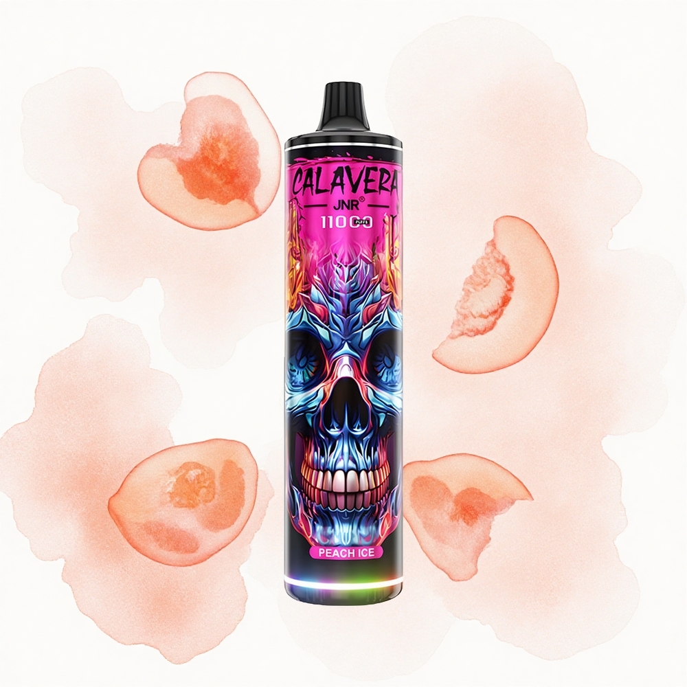 JNR Calavera 11000 Helado de Durazno con Carga Tipo-C y Batería 850mAh