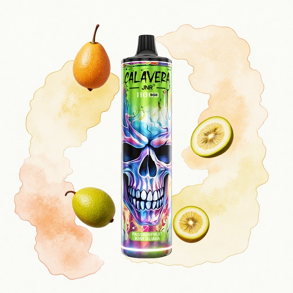 JNR Calavera 11000 Maracuyá Kiwi Guayaba con Carga Tipo-C y Batería 850 mAh