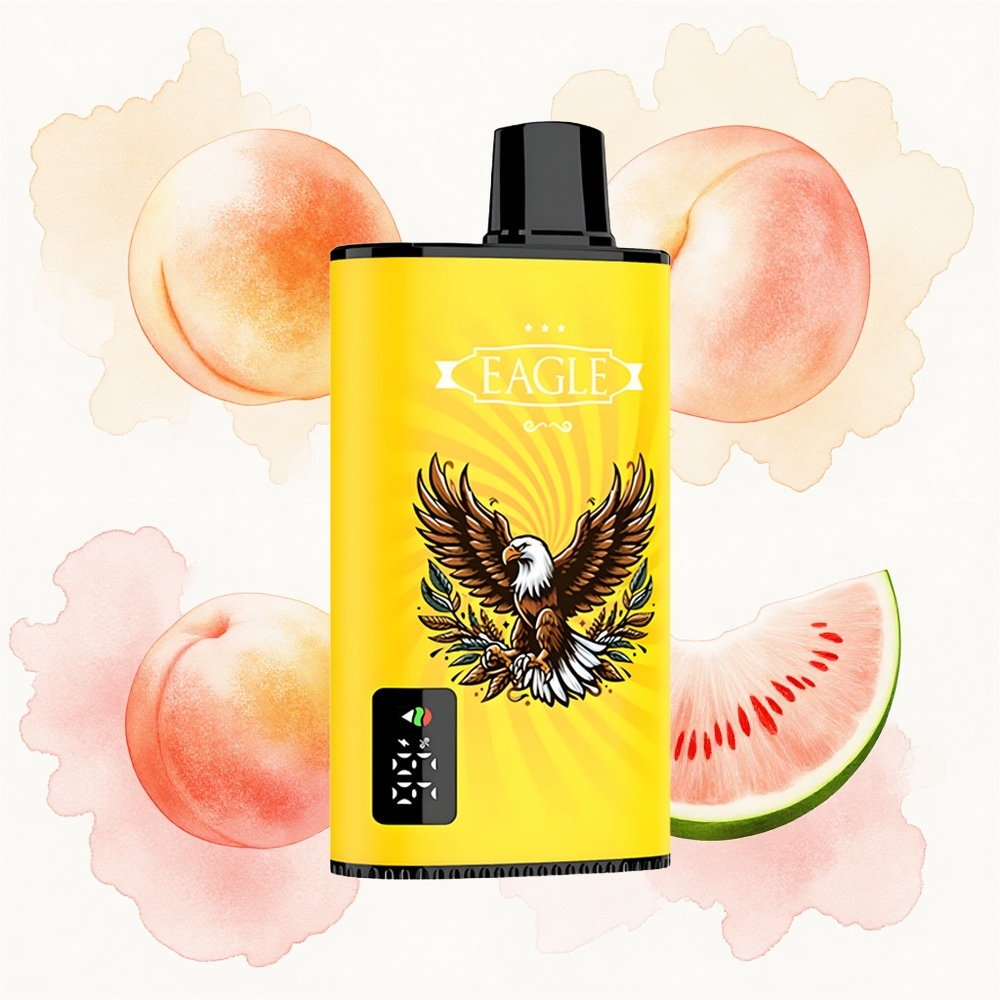 JNR EAGLE Smart 23000 Agua de Melocotón Mango Sandía con Pantalla Digital y Bobina Mesh 1.0ohm