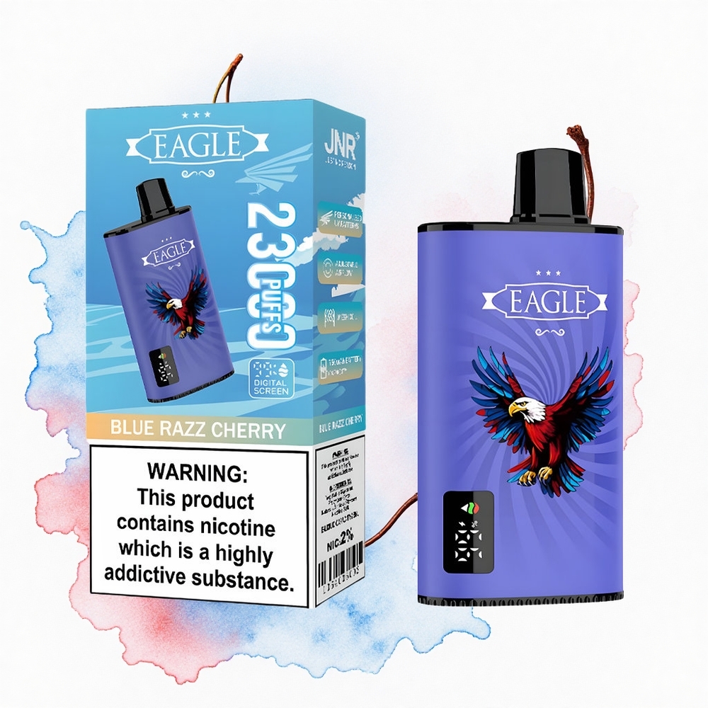 JNR EAGLE Smart 23000 Cereza Frambuesa Azul con Pantalla Digital y Bobina Mesh 1.0ohm