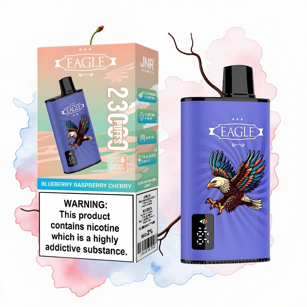 JNR EAGLE Smart 23000 Frambuesa Cereza Arándano con Pantalla Digital y Bobina Mesh 1.0ohm