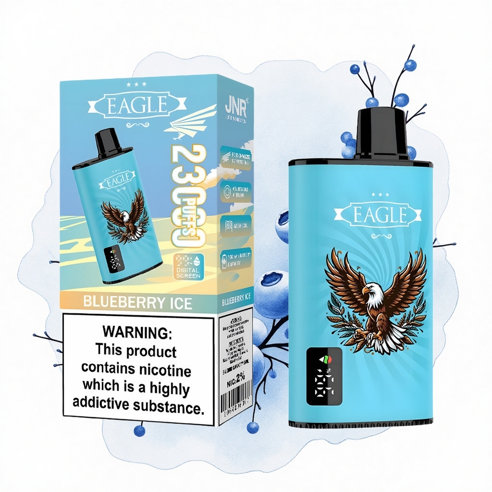 JNR EAGLE Smart 23000 Helado de Arándano con Pantalla Digital y Bobina Mesh 1.0ohm