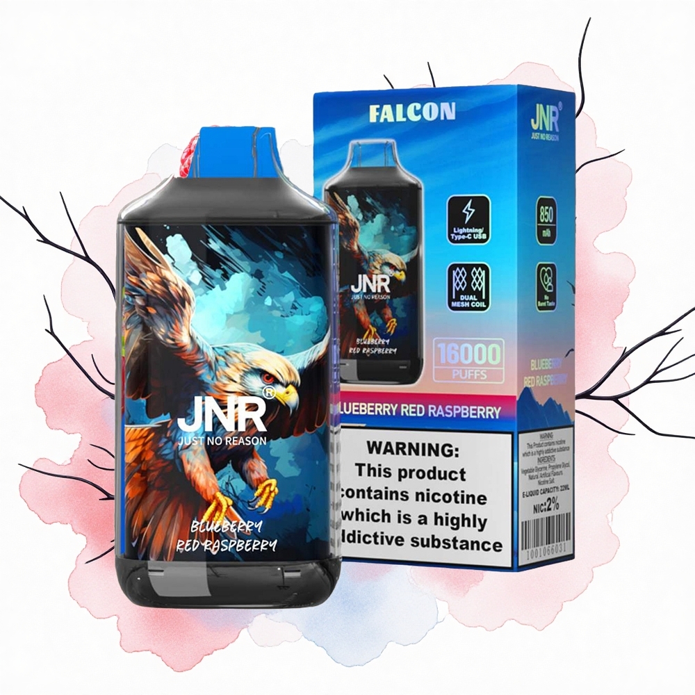 JNR Falcon 16000 Frambuesa Roja Arándano Dual Mesh 22ml