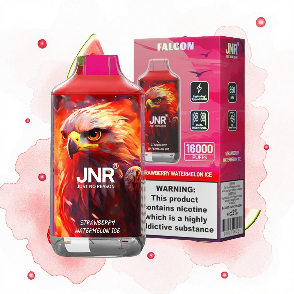 JNR Falcon 16000 Fresa Sandía Hielo 122ml Dual Mesh