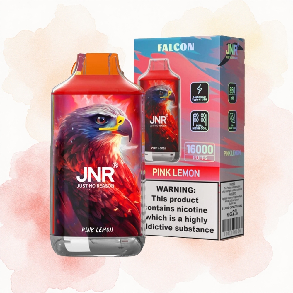 JNR Falcon 16000 Limón Rosado 1850 mAh 22ml Doble Malla
