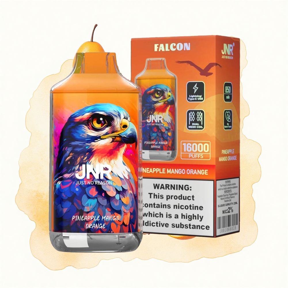 JNR Falcon 16000 Piña Mango Naranja 850 mAh Dual Mesh
