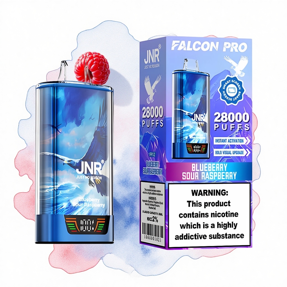 JNR Falcon Pro 28000 Arándano Agrio Frambuesa 30ml Dual Mesh