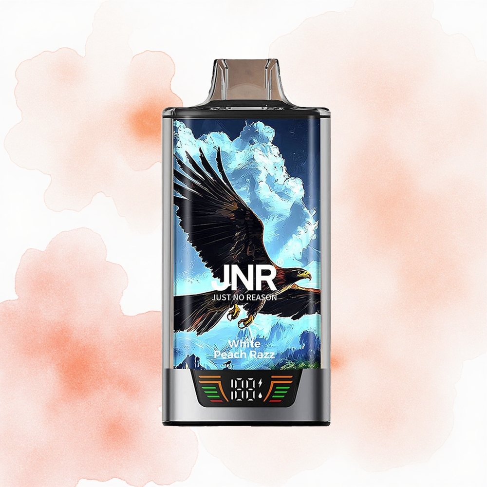 JNR Falcon Pro 28000 Durazno Blanco Frambuesa 30ml Dual Mesh