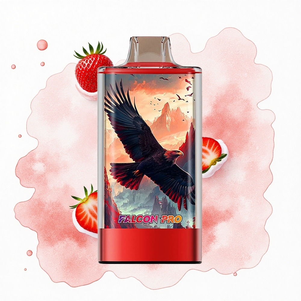 JNR Falcon Pro 28000 Helado de Fresa 30ml Dual Malla USB-C