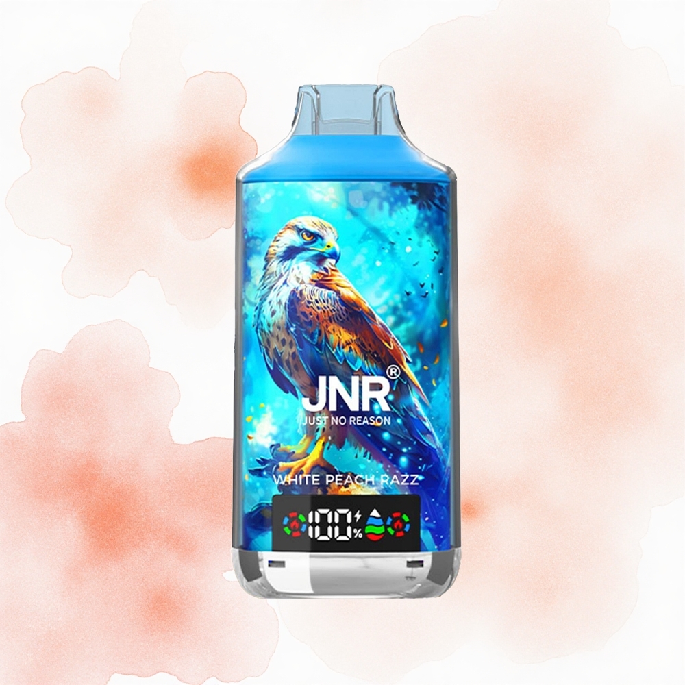 JNR Falcon X 18000 Durazno Blanco Frambuesa 24ml Dual Mesh