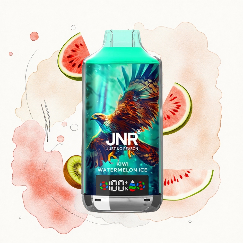 JNR Falcon X 18000 Kiwi Sandía Helada con 24ml y Doble Malla