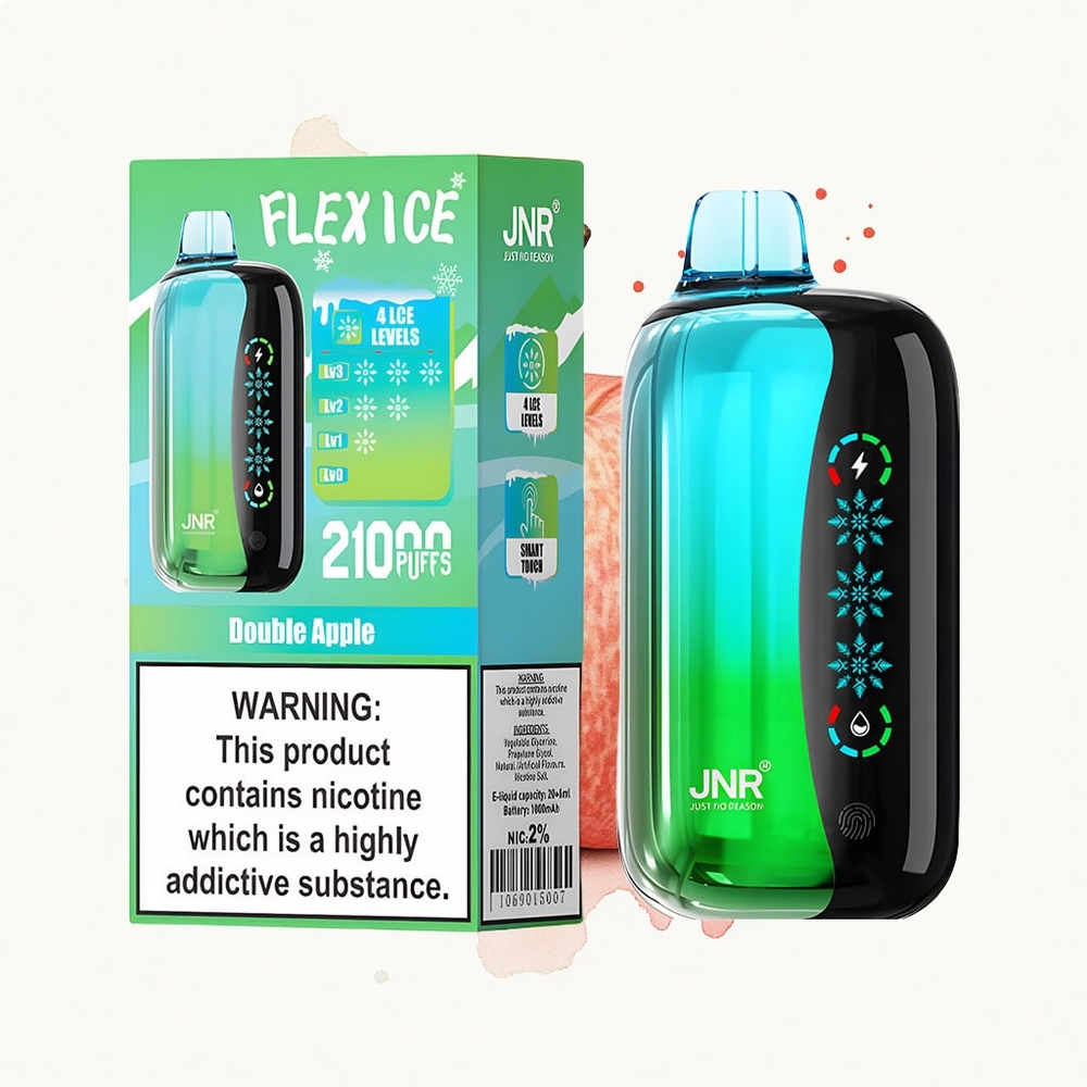JNR Flex Ice 21000 Doble Manzana Hielo Ajustable 26ml Pantalla Táctil
