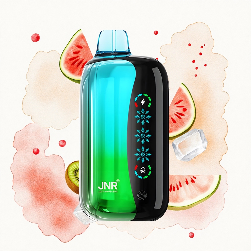 JNR Flex Ice 21000 Kiwi Sandía Hielo Ajustable 26ml Dual Mesh