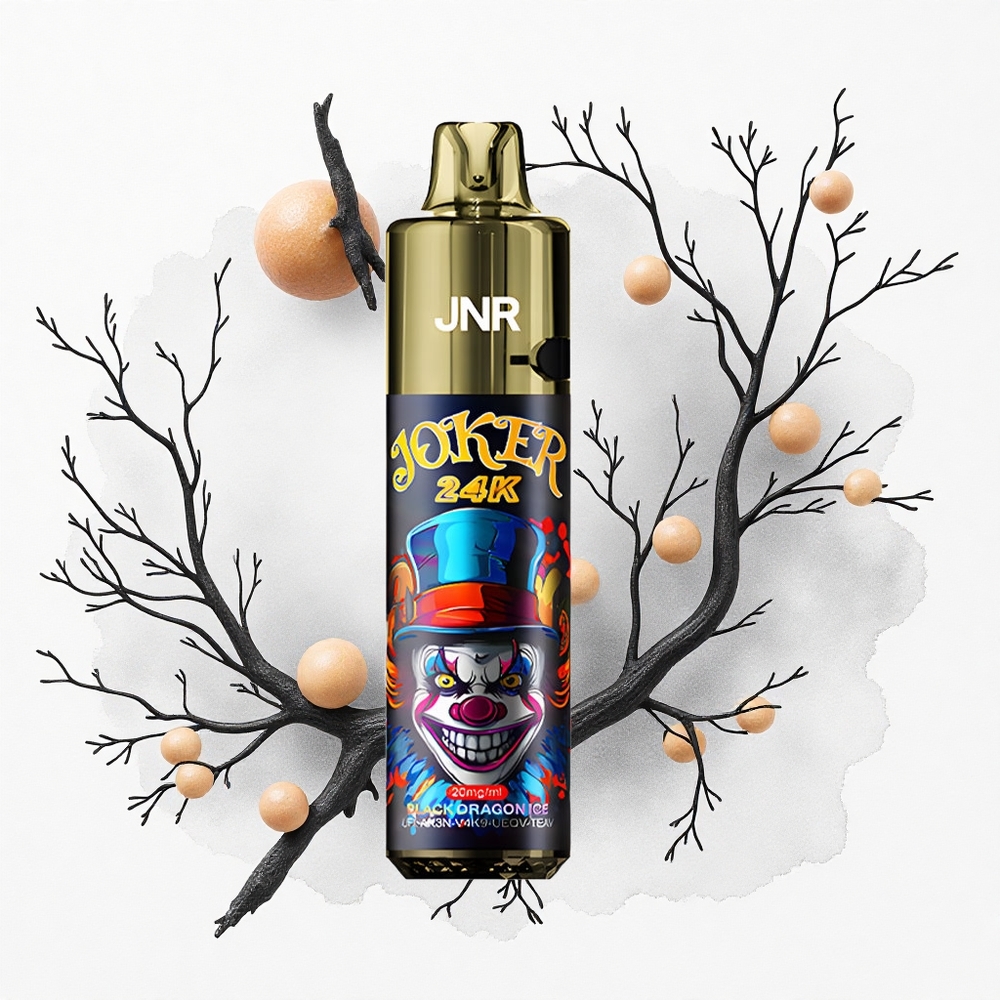 JNR Joker 24K Dragón Negro Hielo Recargable 2% Nicotina