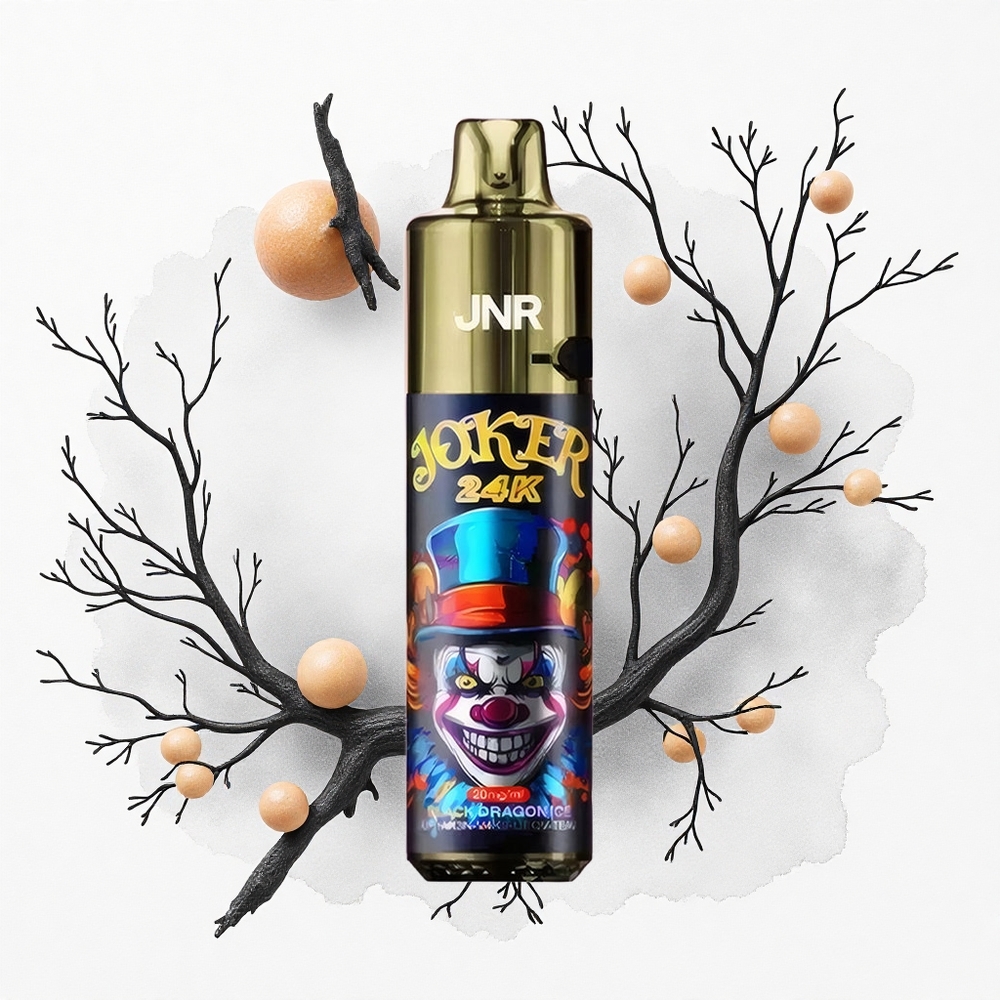 JNR Joker 24K Dragón Negro Hielo Recargable 2% Nicotina