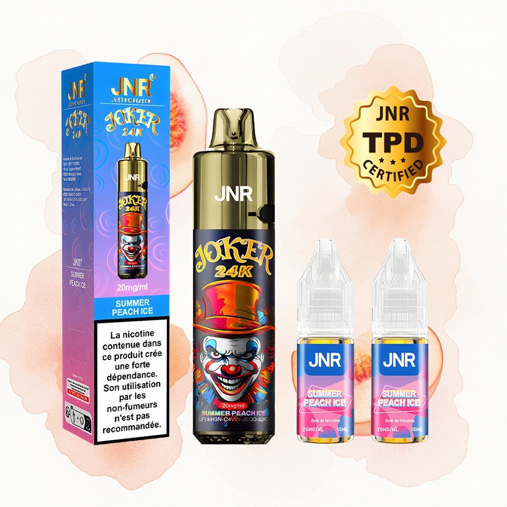 JNR Joker 24K Melocotón de Verano Hielo con Luz Colorida y Carga Tipo-C