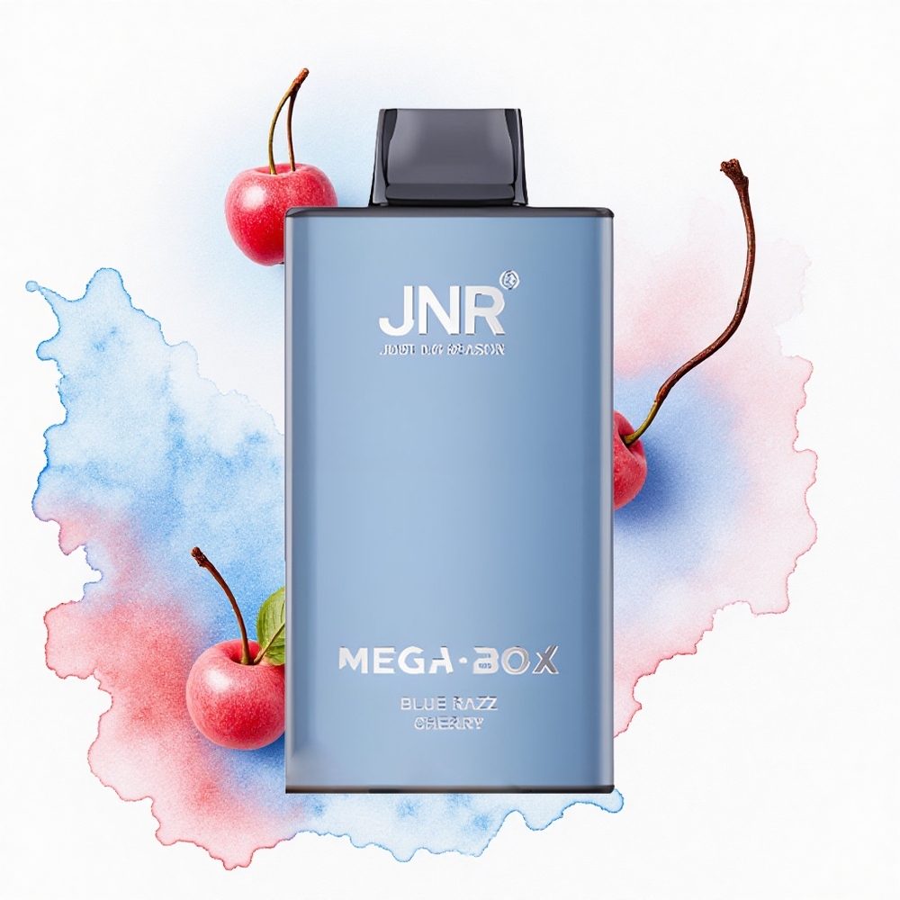 JNR Mega Box 25000 Cereza Frambuesa Azul Dual Carga Rápida 30ml