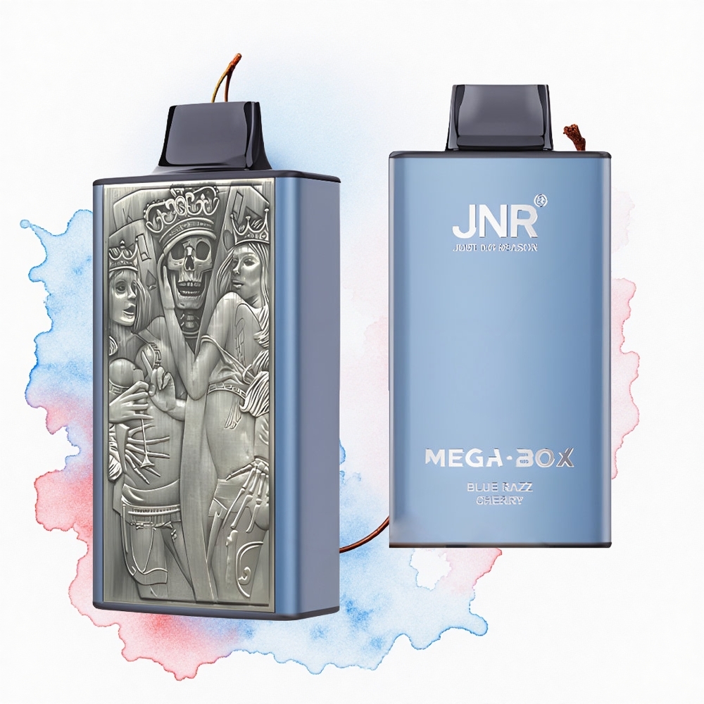JNR Mega Box 25000 Cereza Frambuesa Azul Dual Carga Rápida 30ml