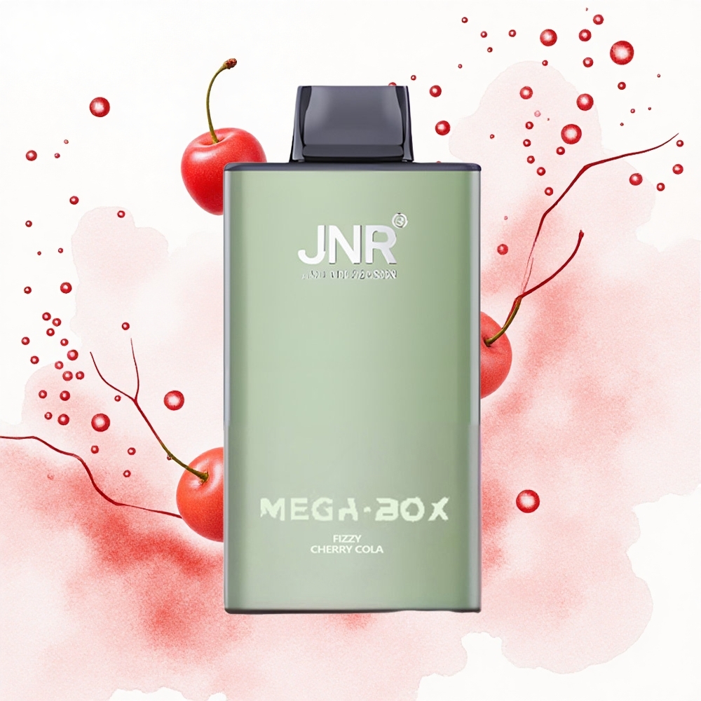 JNR Mega Box 25000 Cola Cereza Efervescente con 30ml y Carga Rápida Tipo-C