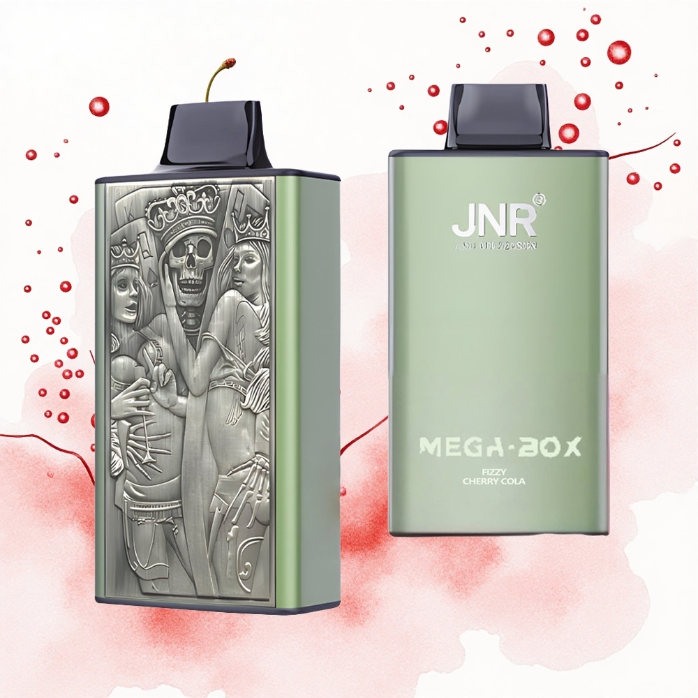 JNR Mega Box 25000 Cola Cereza Efervescente con 30ml y Carga Rápida Tipo-C