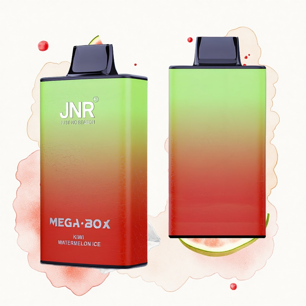 JNR Mega Box 25000 Kiwi Sandía Hielo Doble Malla Carga Rápida 30ml