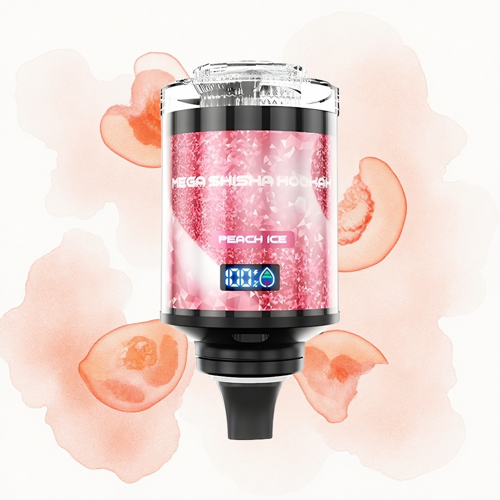 JNR Mega Shisha Hookah 100K Melocotón Hielo 2200mAh Tipo-C