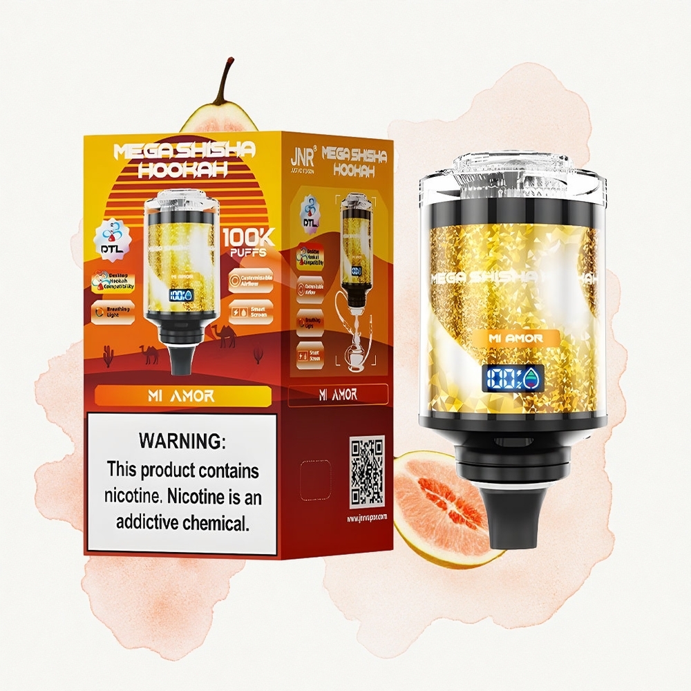 JNR Mega Shisha Hookah 100K Mi Amor Luz Inteligente