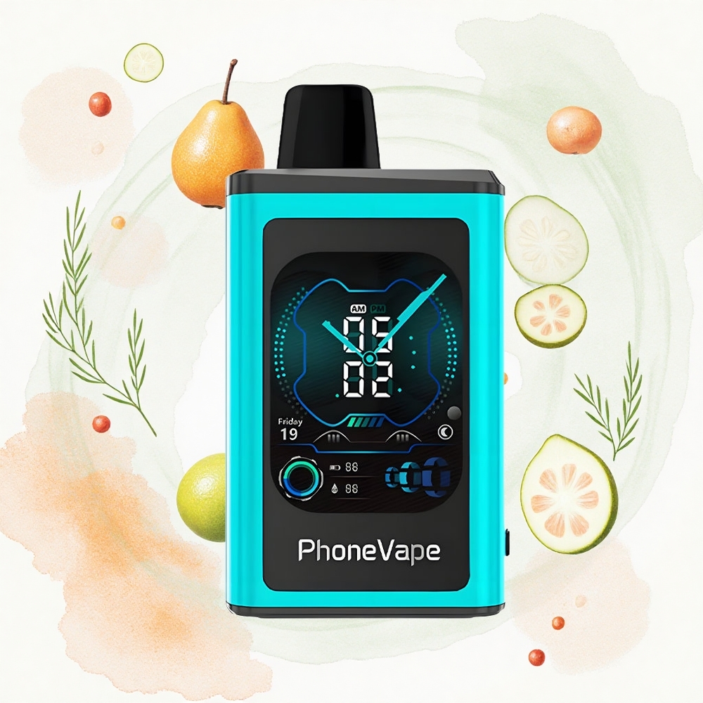 JNR PhoneVape 30000 Miami Menta Turbo Pantalla Completa