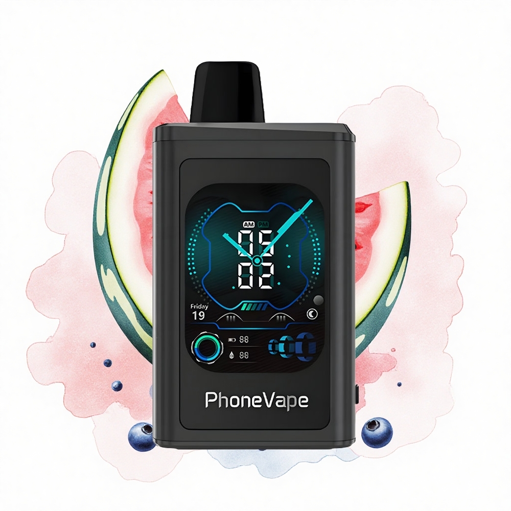 JNR PhoneVape 30000 Sandía Arándano con Pantalla Completa y Batería Recargable