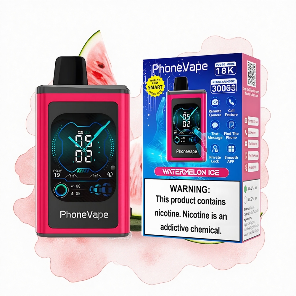 JNR PhoneVape 30000 Sandía Helada con Pantalla Completa y Control por App