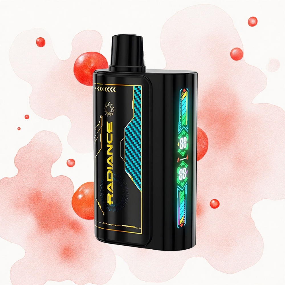 JNR Radiance 31000 Cola Cereza Efervescente con Pantalla Animada y Batería Recargable
