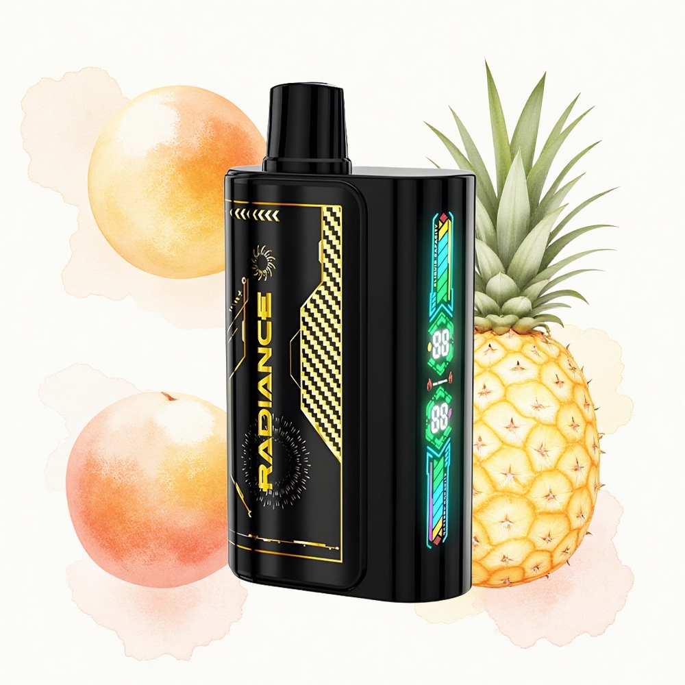 JNR Radiance 31000 Durazno Mango Piña con Pantalla Inteligente y Batería Recargable