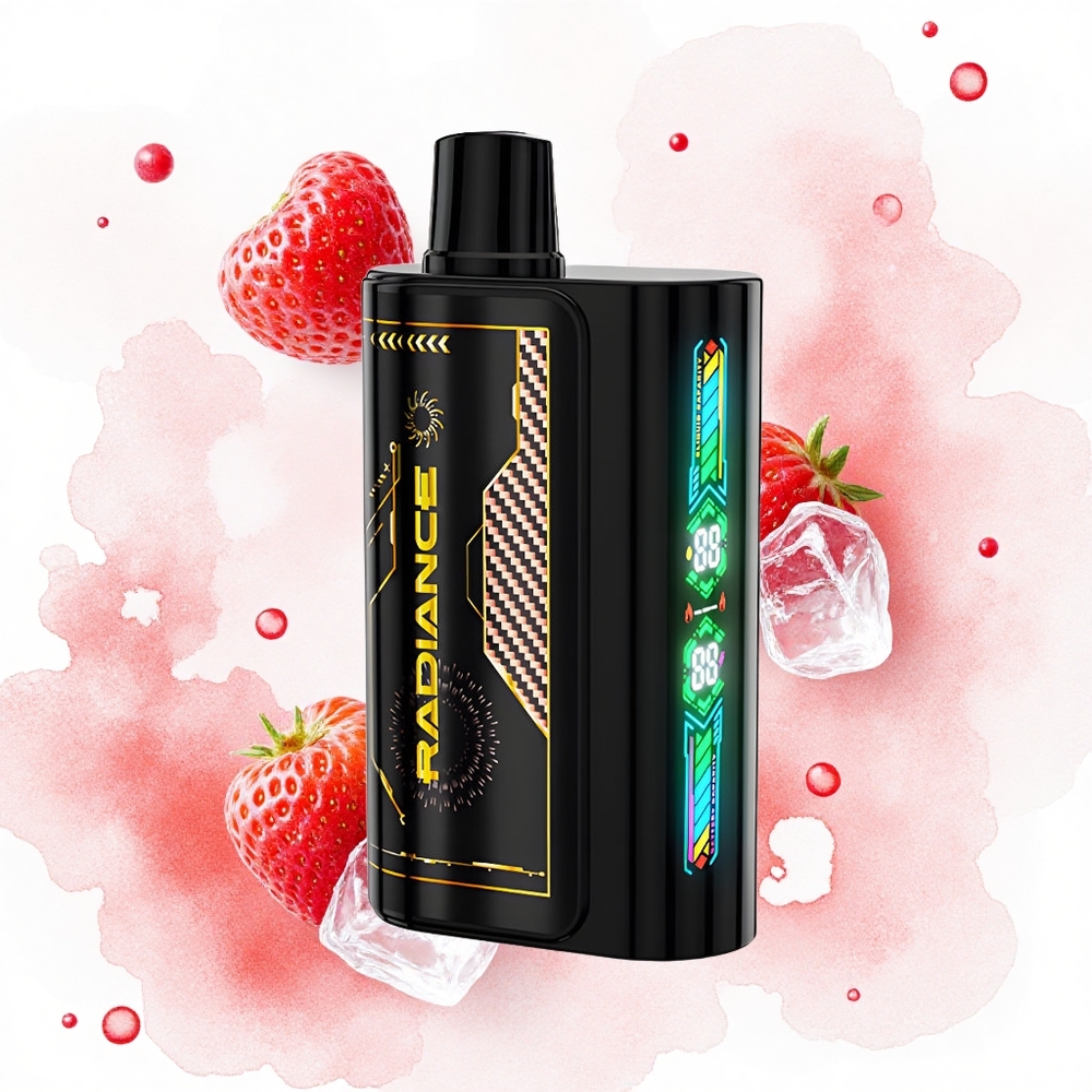 JNR Radiance 31000 Fresa Frambuesa Cereza Hielo con Pantalla Animada y Doble Malla