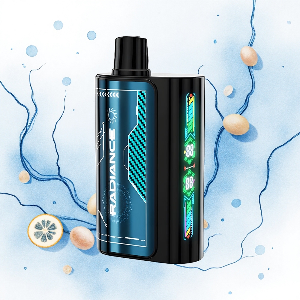 JNR Radiance 31000 Helado Azul Ácido con Pantalla Inteligente y Doble Malla Recargable