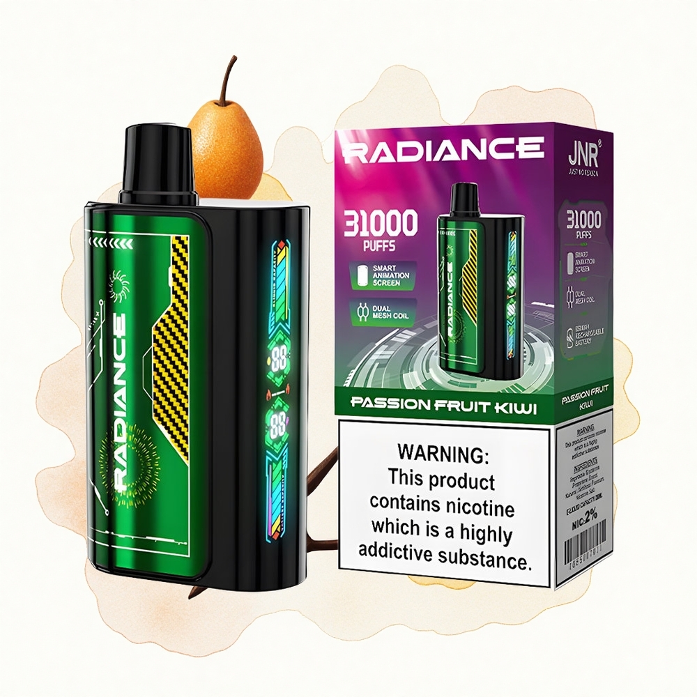 JNR Radiance 31000 Maracuyá Kiwi Pantalla Inteligente Dual Mesh