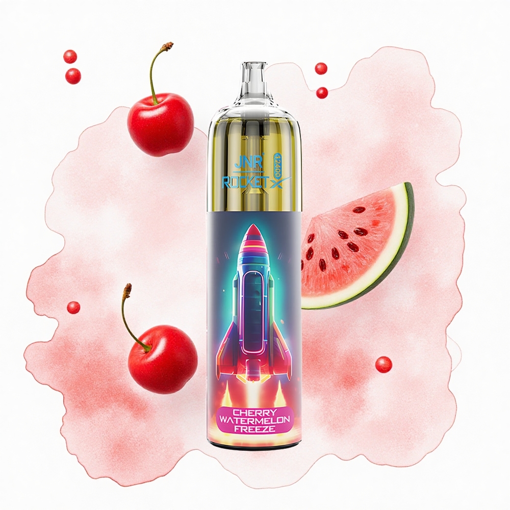 JNR Rocket-X 12400 Batido de Sandía Cereza con Flujo Ajustable y Luz RGB