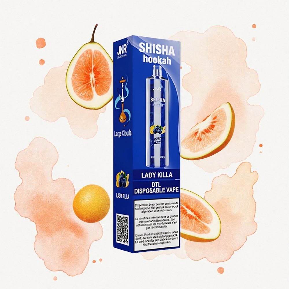JNR Shisha Hookah 12000 Asesina de Damas 24ml 0.6 Ohm