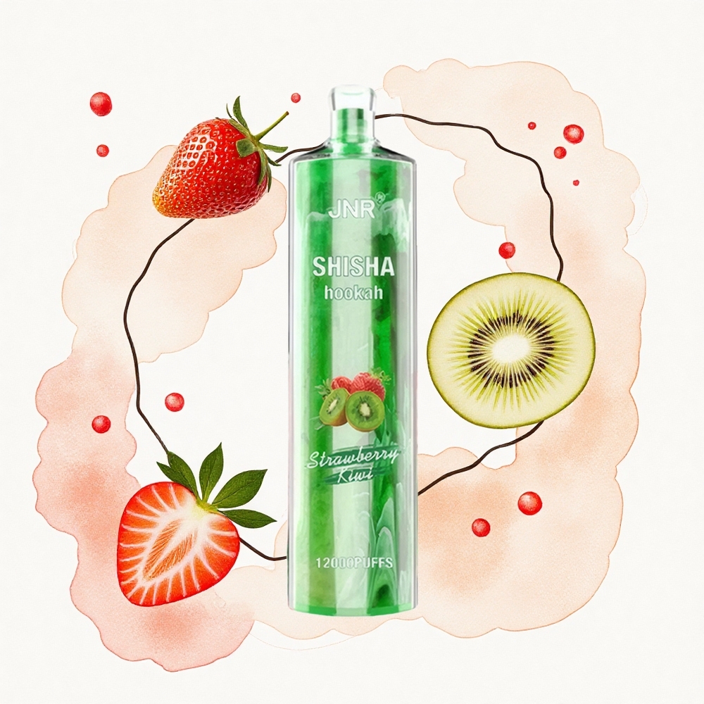 JNR Shisha Hookah 12000 Fresa Kiwi 24ml 750mAh Tipo-C