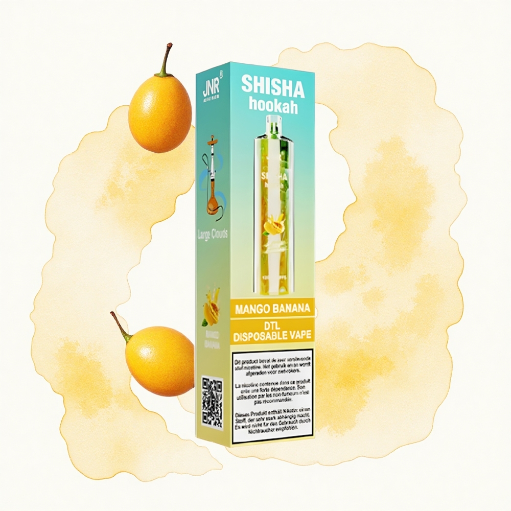 JNR Shisha Hookah 12000 Mango Banana 24ml 750mAh Tipo-C