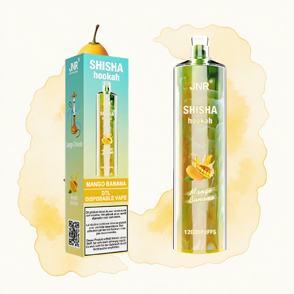 JNR Shisha Hookah 12000 Mango Banana 24ml 750mAh Tipo-C