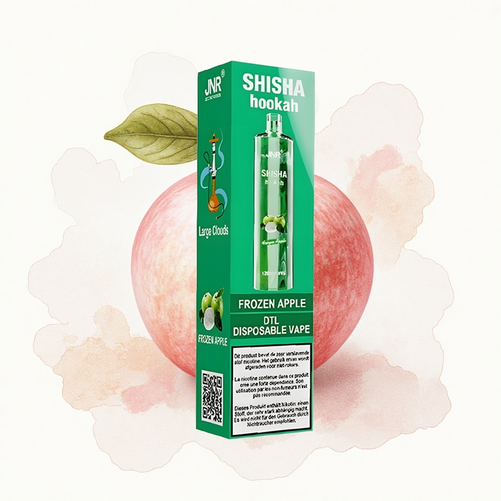 JNR Shisha Hookah 12000 Manzana Congelada 24ml Tipo-C